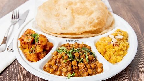 Halwa Puri at Infusion village Croydon Purley at Infusion Village Restaurant  in Purley
