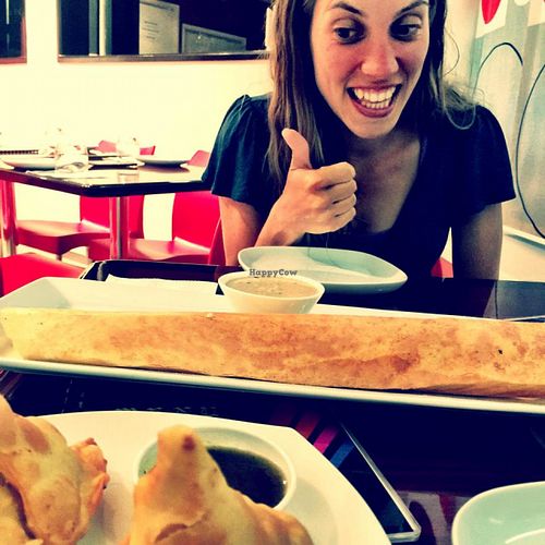 very good dosa!  at 7 Hills Vegetarian in Brisbane