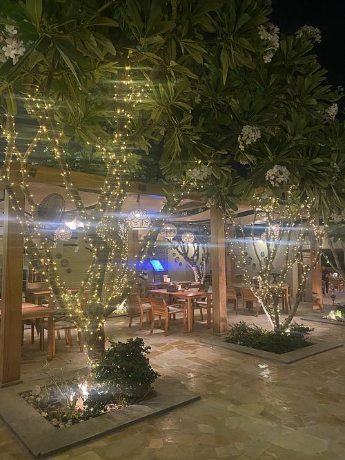 Patio seating  at Emshoot Azerbaijani Restaurant in Al Wakrah