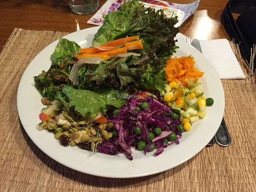Some of the salads' options. at Ser-Afim Joao do Grao in Cotia