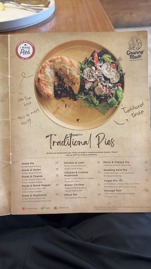 Vegan Pie (cancel salad cheese topping)  at Bread Basket Bakery - Kerobokan Bali in Kerobokan Kelod