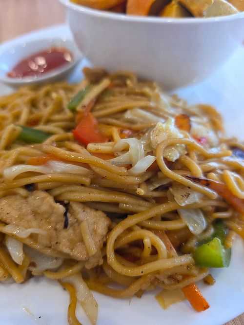 Fried noodles with soy at Sthana's Kitchen   in South Melbourne