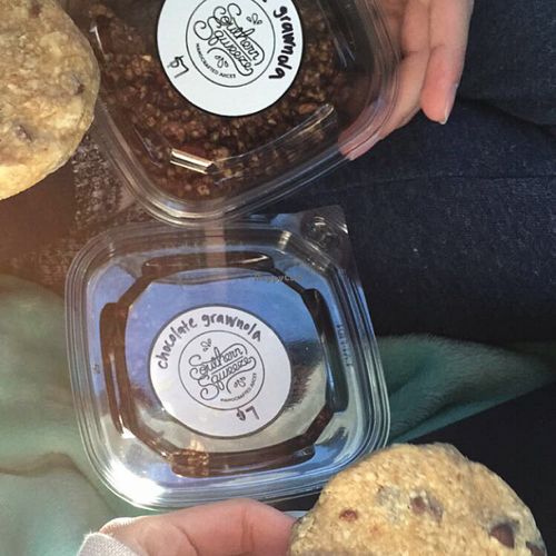 cookies and chocolate granola yummm at Southern Squeeze - North in Chattanooga