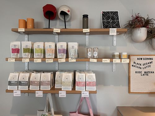 Merch coffee tea   at Upper Left Roasters in Portland