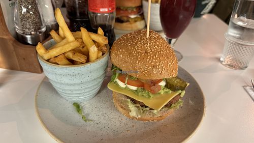 vegan rathmines burger  at BóBós Burgers Restaurant in Dublin