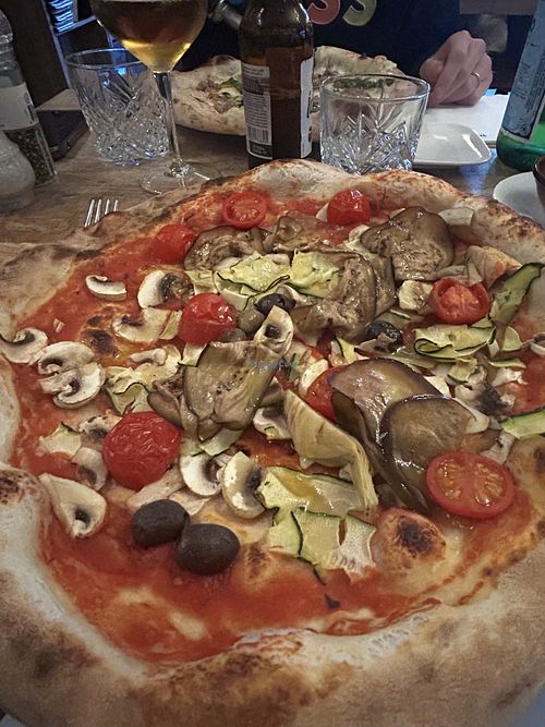 Pizza vegetariana  at Regina in Brussels