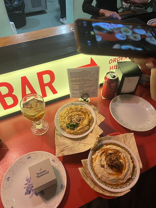 Hummus   at Emma's Snack Bar in Enmore