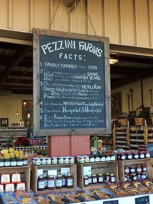 Pezzini Farms shop entrance at Pezzini Farms in Castroville