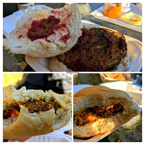 Vegan Christmas burger 🍔 at All Aboard in Clitheroe