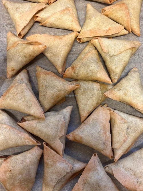 Samosas at All Aboard in Clitheroe