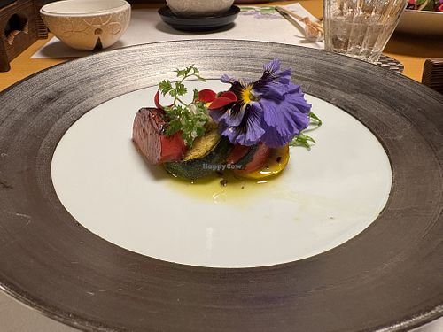 Summer vegetable saladd  at Shikisai gin no to in Beppu
