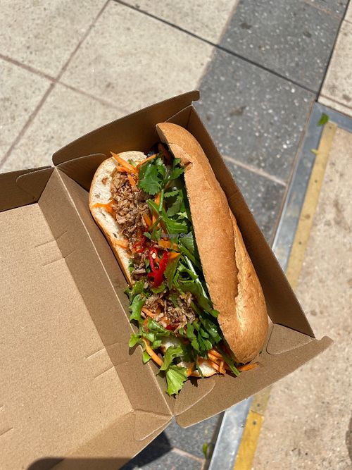 Banh mi tofu (heaven!)  at The Meeting Place in Katherine