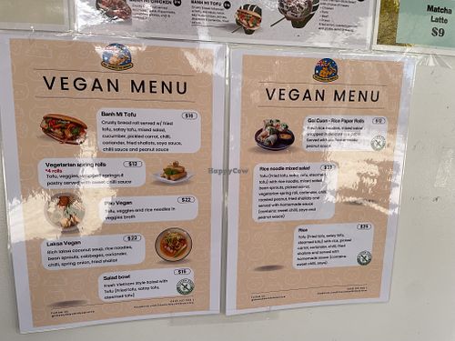 An entire vegan menu now put up!  at The Meeting Place in Katherine