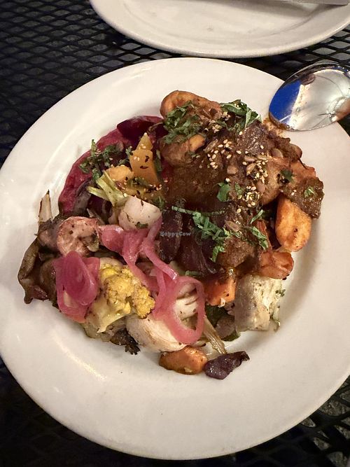 Plant based plate  at Alder Wood Bistro in Sequim