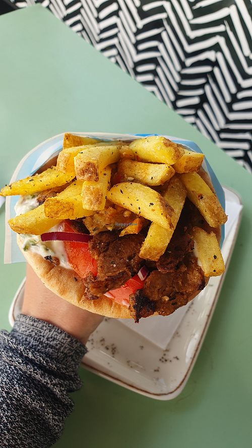 Vegan gyros at Oh My Greek! Zürich HB in Zurich
