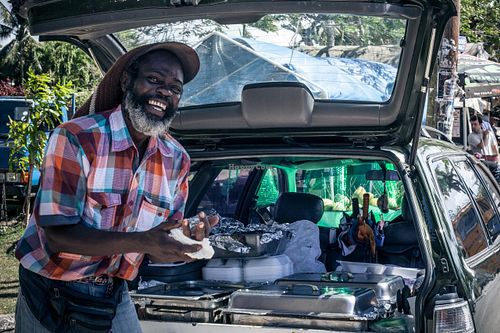 this is papa earl & his car at Papa Earl - Mobile Food Vendor in Mount Standfast