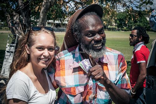 me & papa earl - miss him!  at Papa Earl - Mobile Food Vendor in Mount Standfast