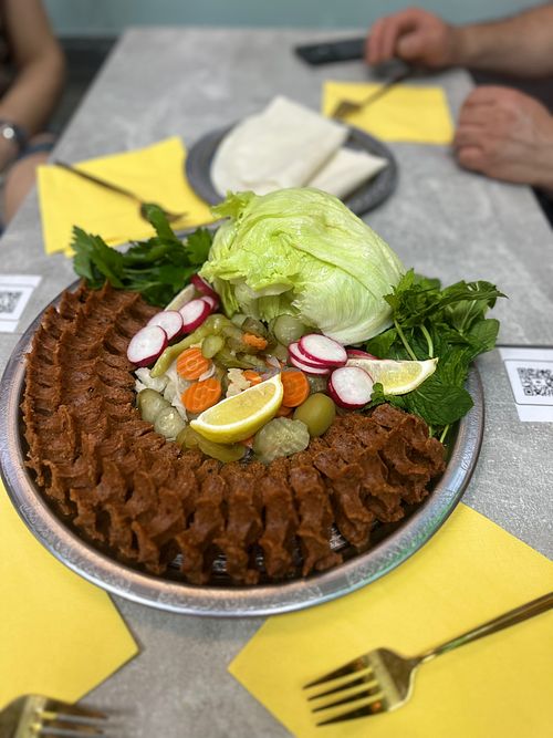 It's very delicious and homemade; my stomach never hurts when I eat from here. I really like it. at Hanım & Ağa Çiğköfte in Nuremberg