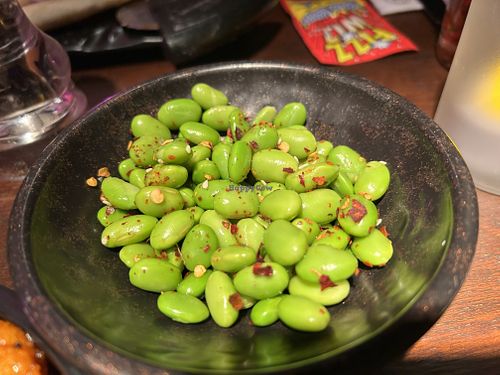 Edamame beams side   at The Three Tuns in Lichfield