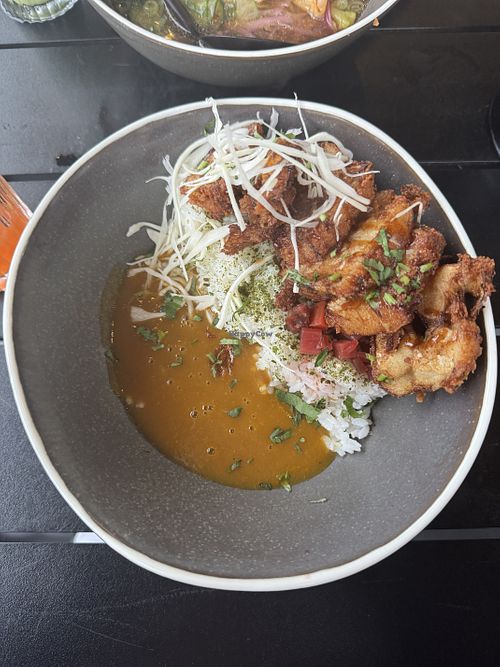 Vegan cauliflower curry! 🍛   at RoBo Asian Bar and Canteen in Falmouth