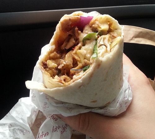 Kebab wrap at Loving Hut - St. Hanshaugen in Oslo