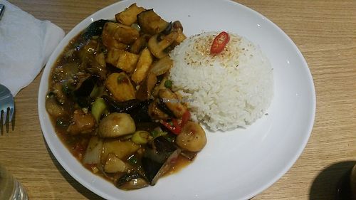 Hmmm, I forget what this was! at Loving Hut - St. Hanshaugen in Oslo