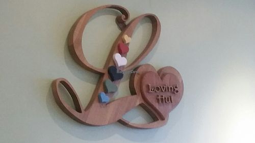 Thingy on the wall at Loving Hut - St. Hanshaugen in Oslo