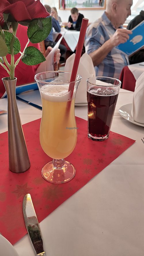 Pineapple coconut juice at King Masala in Wertingen