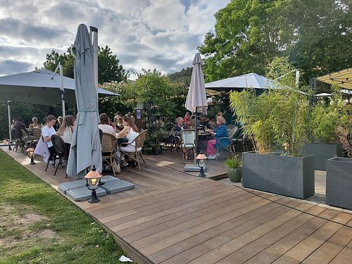 Terrace at La Parenthèse in Giverny