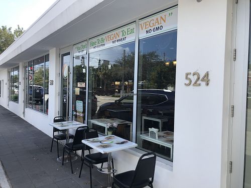 Outside  at The New Vegan in Delray Beach