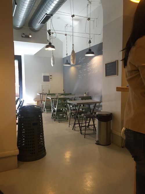 Seating area in the Zazie's location near the Piazza Alessandria at Zazie in Rome