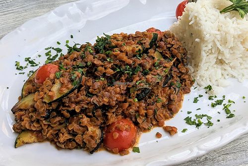 Red Lentil Curry at Restaurant & Café Drachenhaus in Potsdam