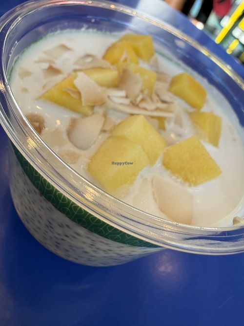 Mango coconut chia puddingg  at Voyager - St John  in San Jose