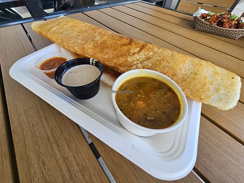Potato Dosa (request with no ghee) at Chai Fresh in Morrisville