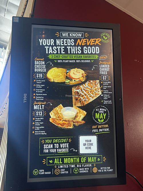 Vegan offerings month of May 2026  at Uptown Hog in Nixa