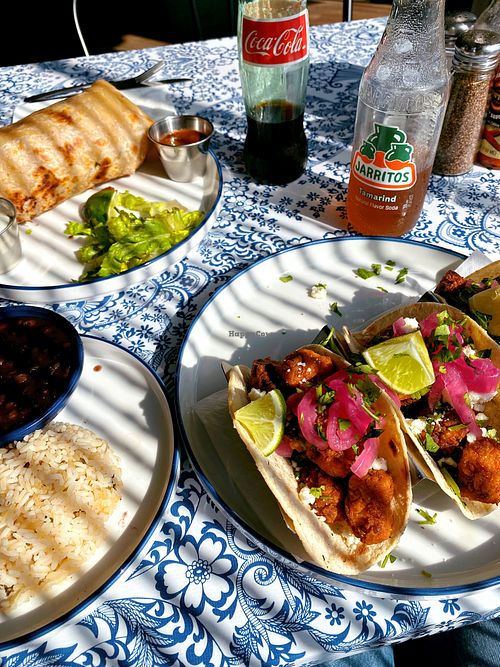 Insanely good chili lime tofu tacos and burritos. A quality not seen often anymore, everything was literally so delicious.   at Bub's Burritos in Southwest Harbor