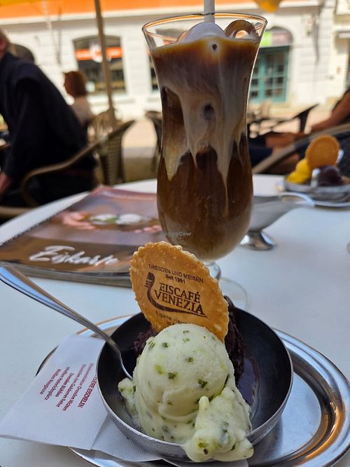 Eiscafé mit Sojamilch at Eiscafé Venezia in Meissen