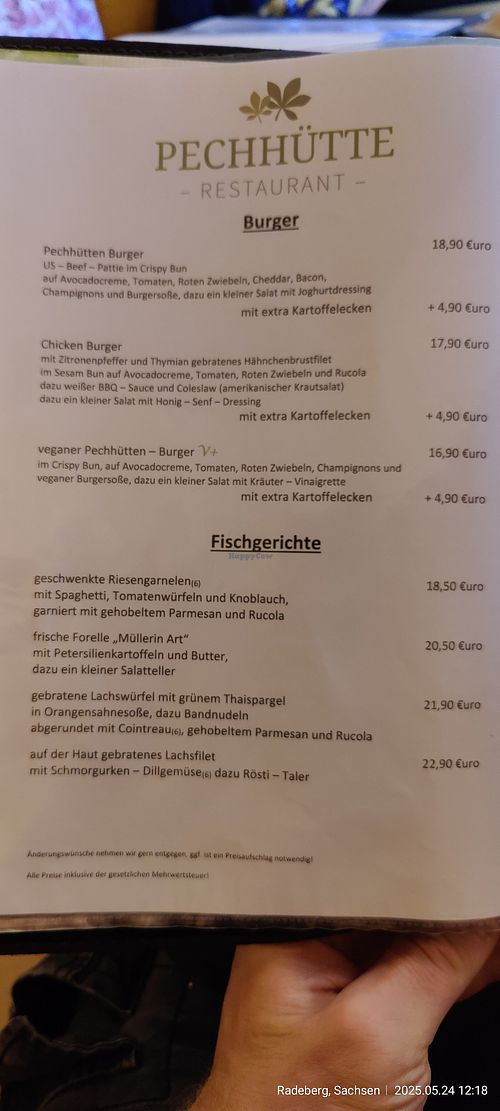  at Restaurant Pechhütte in Radeberg