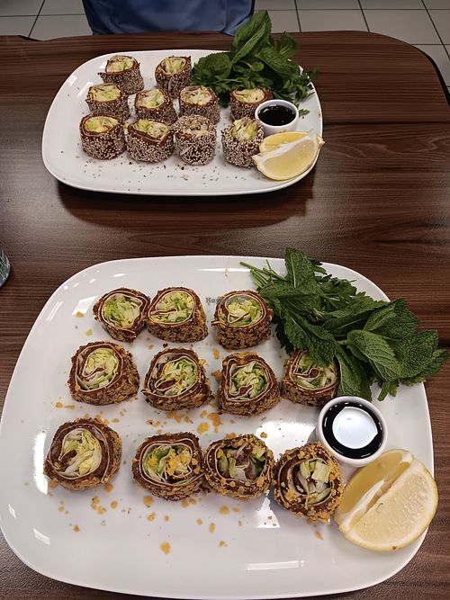 Çigköfte sushi nachos& sesam at Cigköfteci Hüseyin Usta in Hanau
