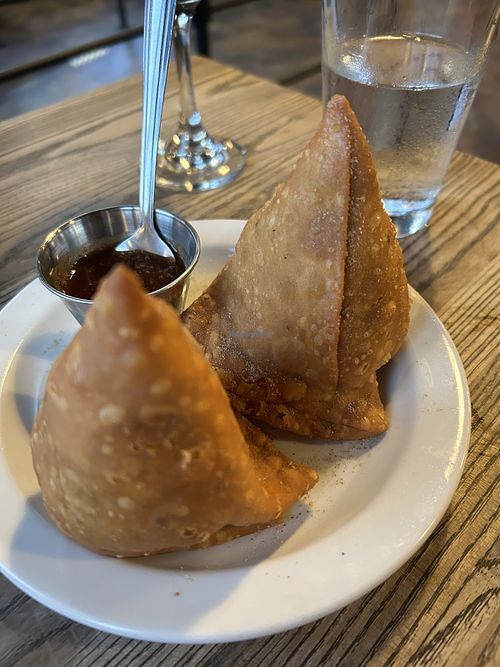 Veggie Samosas - starting the meal right!  at Himalayan Delights in Newport Beach