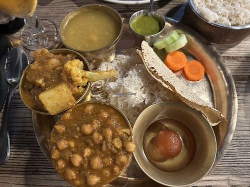 Veggie thali   at Himalayan Delights in Newport Beach