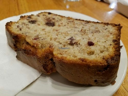 vegan banana bread at Buzz Cafe in Oak Park