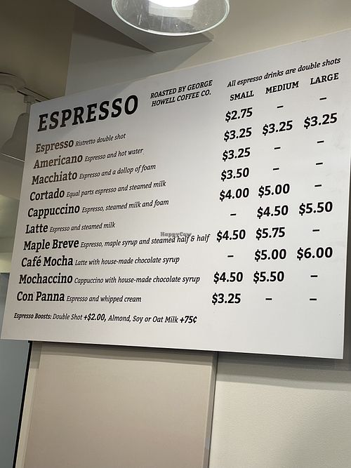 $.75 up charge for vegan milk  at Chequessett Chocolate in Truro