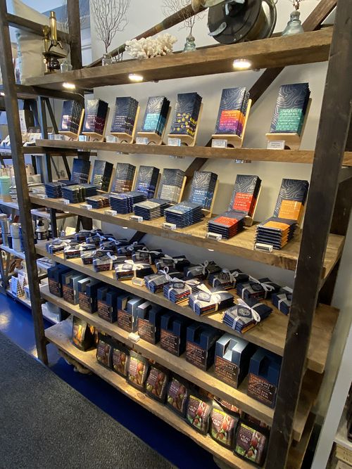 Chocolate bars  at Chequessett Chocolate in Truro