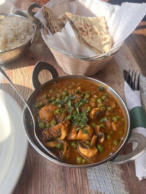 Mushroom matar   at India Garden in Traverse City