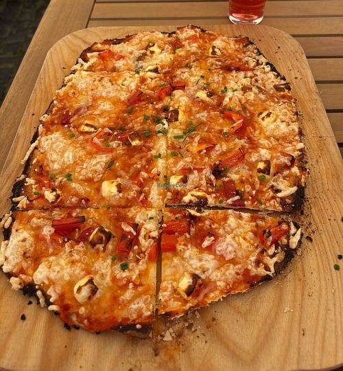 Veganer Flammkuchen at Hibrido in Weimar