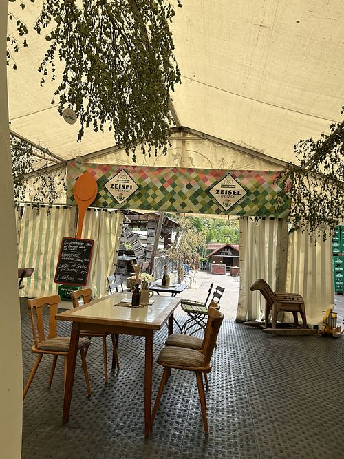 Zeltbereich  at Lammbrauerei Untergröningen in Abtsgmuend