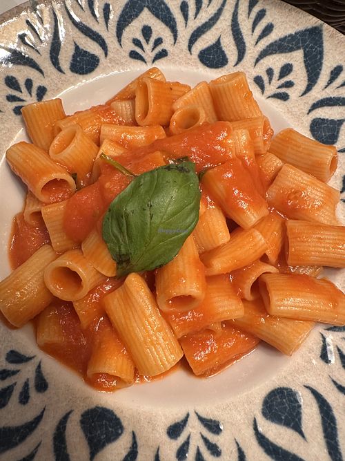 Rigatoni pomodoro  at Osteria del Grillo al Pantheon in Rome