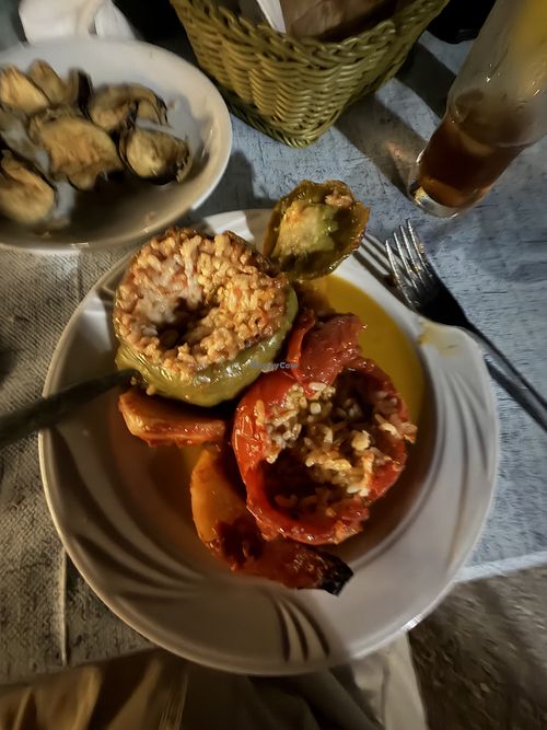Filled capsicumm  at Estiatório Antónis - Εστιατόριο Αντώνης in Elafonisos