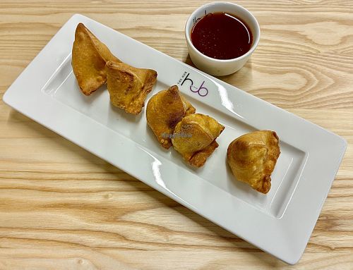 Mini samosas  at Bombay Canteen - The Hub in Abu Dhabi
